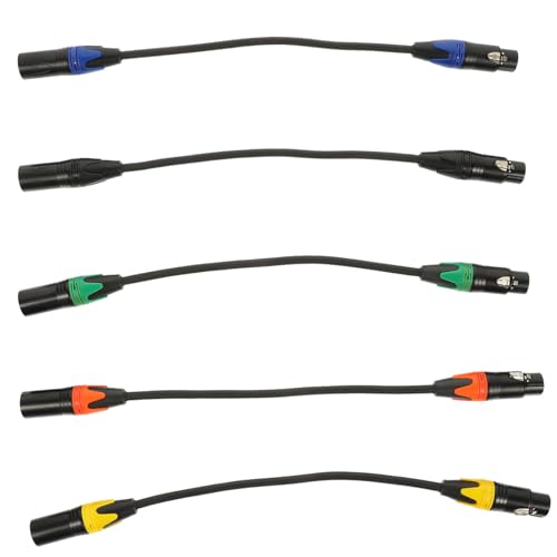 BESPORTBLE 5Stücke Audiokabel Xlr Stecker zu Buchse für Mikrofone Dmx Bühnenlichter und Mischpulte Langlebig und Einfach zu Verwenden für Optimale Audioverbindungen Verschiedenen BESPORTBLE 5Stücke Audiokabel Xlr Stecker zu Buchse für Mikrofone Dmx Bühnenlichter und Mischpulte Langlebig und Einfach zu Verwenden für Optimale Audioverbindungen Verschiedenen von BESPORTBLE