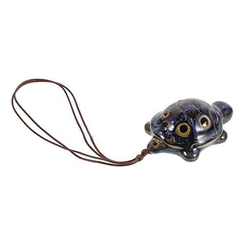 BESPORTBLE 6Loch Ocarina Schildkrötenform Tragbares Anfänger Windinstrument für Sammler Handwerkskunst von BESPORTBLE
