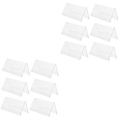 BESPORTBLE 6er Set Transparente Namensschilderhalter Aus Acryl Für Konferenz- Und Tischveranstaltungen - Doppelseitige Anzeigetafeln Zur Einfachen Präsentation Von Namenskarten von BESPORTBLE