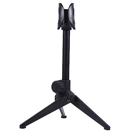 BESPORTBLE Anhebbarer Mikrofonständer Für Desktop Dreieckiges Mikrofon Rack Kunststoff Höhenverstellbar Für Gesang Und Online Meetings Schwarz von BESPORTBLE