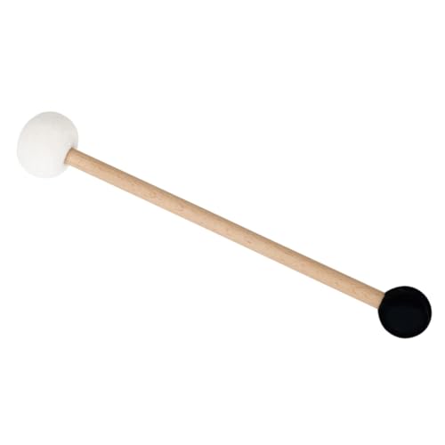 BESPORTBLE Bass Drum Mallet mit Hölzergriff und Doppeltem Kopf und Filz für Vielseitige Einsatzmöglichkeiten Percussion für Anfänger und Profis von BESPORTBLE