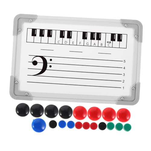BESPORTBLE Doppelseitiges Magnetisches Whiteboard Für Den Musikunterricht, Trocken Abwischbare Tafel Mit Hohen Und Tiefen Noten Zum Erlernen Von Klavier Und Musiktheorie Zu Hause Oder Im BESPORTBLE Doppelseitiges Magnetisches Whiteboard Für Den Musikunterricht, Trocken Abwischbare Tafel Mit Hohen Und Tiefen Noten Zum Erlernen Von Klavier Und Musiktheorie Zu Hause Oder Im von BESPORTBLE