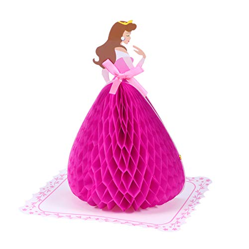 BESPORTBLE Grußkarten Kreative dreidimensionale Geburtstagskarte Druck Nachricht Segen Karte Geschenkkarte (Tanzen Prinzessin Rosa) von BESPORTBLE