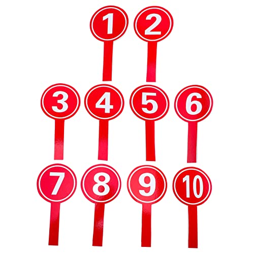 BESPORTBLE Handhaben Wettbewerbsanzeigetafel 10 Stück Handheld-Scoreboard Voting Score Board Nummer 1-10 Antworttafel Für Studenten Im Klassenzimmer Voting Antworten Spielanzeigetafel von BESPORTBLE