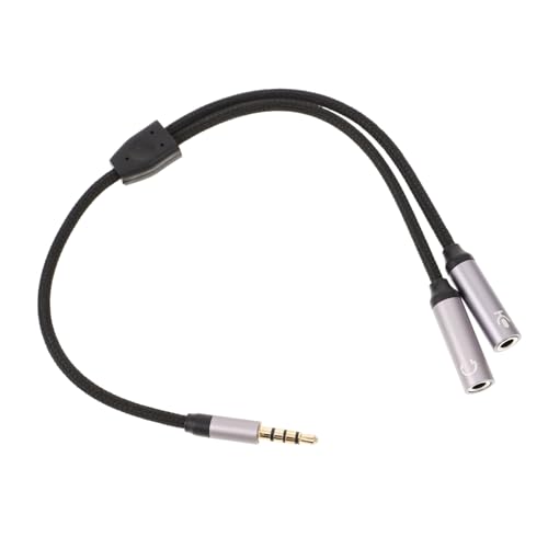 BESPORTBLE Headset Splitter Kabel Audio Klinken Splitter Dual Kopfhörer Adapter Für PC Mobiltelefone Tablets Und Laptops Tragbar Lang Einsetzbar Leicht BESPORTBLE Headset Splitter Kabel Audio Klinken Splitter Dual Kopfhörer Adapter Für PC Mobiltelefone Tablets Und Laptops Tragbar Lang Einsetzbar Leicht von BESPORTBLE