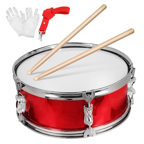 BESPORTBLE Marschierende Snare Drum Set Für Trommel Mit Drumsticks Gürtel Und Handschuhen Für Schulband Und Anfänger Spaß Und Rhythmus Für Kleinkinder von BESPORTBLE