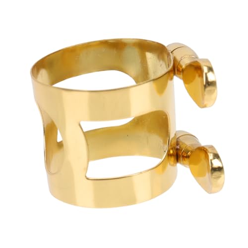 BESPORTBLE Saxophon Mundstück Clip Aus Messing Verstellbarer Reed Clip Für Alto Tenor Saxophon Langlebiges Sax Zubehör Für Optimale Stabilität Und Leicht Und Tragbar BESPORTBLE Saxophon Mundstück Clip Aus Messing Verstellbarer Reed Clip Für Alto Tenor Saxophon Langlebiges Sax Zubehör Für Optimale Stabilität Und Leicht Und Tragbar von BESPORTBLE