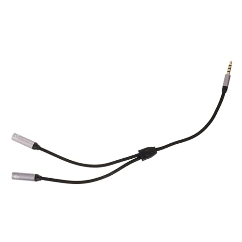 BESPORTBLE Tragbarer Audio Splitter Adapter Für Kopfhörer Klinkenstecker Klinkenbuchsen Mikrofon Audio Kabel Für Smartphones Und Computer Für Musik von BESPORTBLE