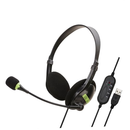 BESPORTBLE USB Gaming Kopfhörer mit Mikrofon Komfortable Kopfmontage Ergonomisches Design für PC und Call Center Richtmikrofon Lösung für Klaren Sound BESPORTBLE USB Gaming Kopfhörer mit Mikrofon Komfortable Kopfmontage Ergonomisches Design für PC und Call Center Richtmikrofon Lösung für Klaren Sound von BESPORTBLE