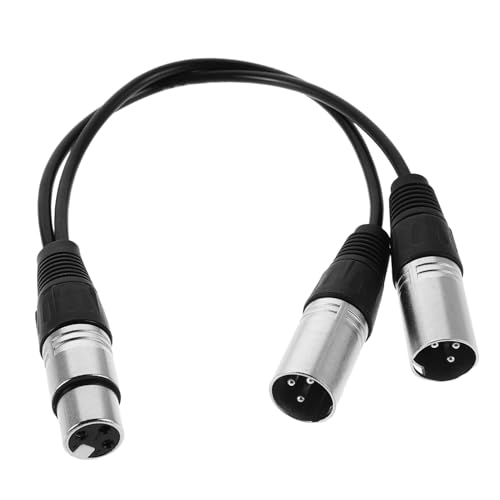 BESPORTBLE Xlr-mikrofon-splitterkabel: Buchse Auf Dual-stecker, 30 Cm Kabel – Audio-adapter-splitterkabel Zum Verbinden Mehrerer Geräte BESPORTBLE Xlr-mikrofon-splitterkabel: Buchse Auf Dual-stecker, 30 Cm Kabel – Audio-adapter-splitterkabel Zum Verbinden Mehrerer Geräte von BESPORTBLE