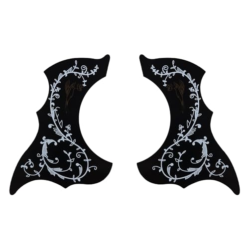 2 x Akustikgitarren-Schlagbrett, selbstklebende Schlagplatte, Universal-Aufkleber für Links- und Rechtshänder, 101,6 cm (40/41 Zoll) Folk-Gitarre von BESSTUUP
