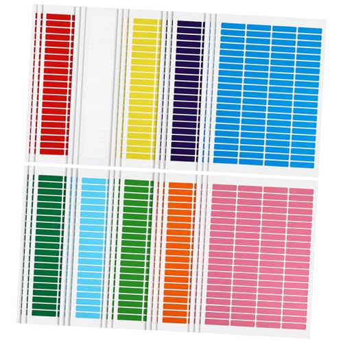 30 Blatt Farbige selbstklebende Etiketten für Organisation, beschreibbare Etiketten für Aufbewahrungsbehälter 30 Blatt Farbige selbstklebende Etiketten für Organisation, beschreibbare Etiketten für Aufbewahrungsbehälter von BESSTUUP
