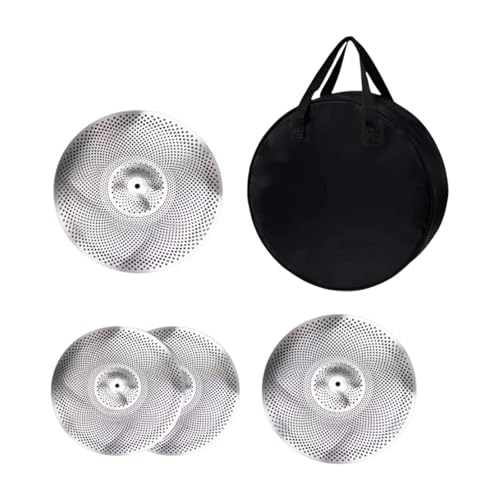 4 Stück Mute Becken Schlagzeug Übungsset Legierung 14 16 18 Zoll Low Volume Becken mit Aufbewahrungstasche für leises Üben 4 Stück Mute Becken Schlagzeug Übungsset Legierung 14 16 18 Zoll Low Volume Becken mit Aufbewahrungstasche für leises Üben von BESSTUUP