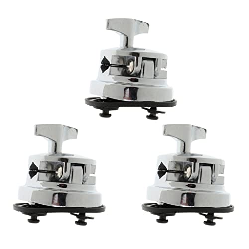 BESSTUUP 3 Stück Drum Bottom Mount Holder Base Clamp Plate Rack Tom Bracket Parts von BESSTUUP