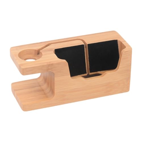 BESSTUUP Uhren-Ladegerät aus Holz und Telefonhalter Vielseitiger Tischständer für Smartphone und Uhr Organizer von BESSTUUP