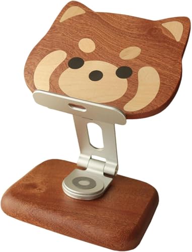 Holz-Telefonhalter Faltbarer Ständer Dekoration Bildschirm Einstellbar 360 Drehen Tablet-Halter für Zuhause Holz-Telefonhalter Faltbarer Ständer Dekoration Bildschirm Einstellbar 360 Drehen Tablet-Halter für Zuhause von BESSTUUP