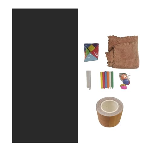 Magnetische Kreidetafel-Kontaktpapier, abnehmbar, selbstklebend, Wandsticker mit 6 Kreiden für Kinder Magnetische Kreidetafel-Kontaktpapier, abnehmbar, selbstklebend, Wandsticker mit 6 Kreiden für Kinder von BESSTUUP