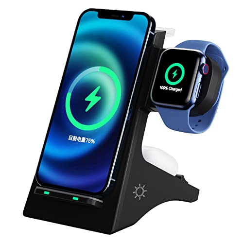 Kabelloses Ladegerät, 4-in-1 Wireless Charger Schnelles induktives Ladegerät für airpods/iPhone 12/11/Xs/Xr/X/,Samsung Galaxy S20+/S10/S9/S8/10/9 und Qi-zertifiziertem Handys Kabelloses Ladegerät, 4-in-1 Wireless Charger Schnelles induktives Ladegerät für airpods/iPhone 12/11/Xs/Xr/X/,Samsung Galaxy S20+/S10/S9/S8/10/9 und Qi-zertifiziertem Handys von BEST UNION