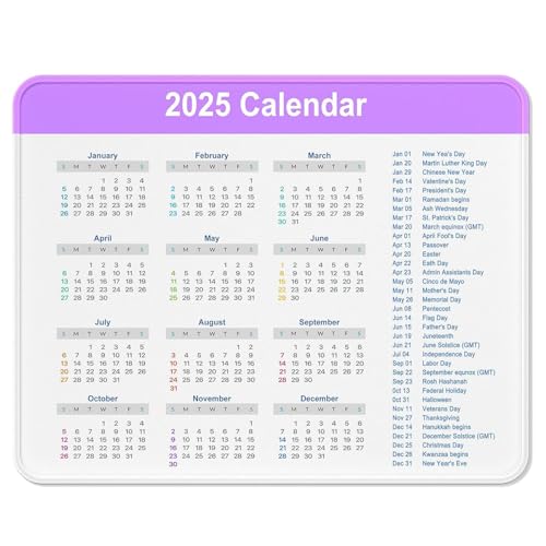 BESTORI 2025 Kalender Mauspad Computer Mauspad mit Rutschfestem Gummiboden Glatte Oberfläche für Gaming Büro Laptop 22 x 18 cm BESTORI 2025 Kalender Mauspad Computer Mauspad mit Rutschfestem Gummiboden Glatte Oberfläche für Gaming Büro Laptop 22 x 18 cm von BESTORI