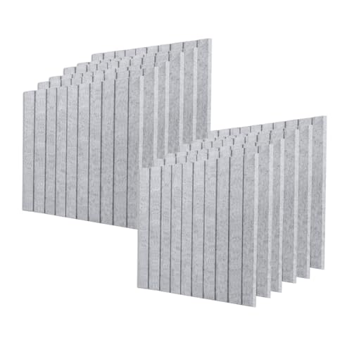 BESTORI Filz Pinnwand Selbstklebend Filzboard Memotafeln mit Abnehmbare Klebetabs Korkplatte für Büro Küche Fotos Memos 12 Stück 30 x 30 cm, Grau BESTORI Filz Pinnwand Selbstklebend Filzboard Memotafeln mit Abnehmbare Klebetabs Korkplatte für Büro Küche Fotos Memos 12 Stück 30 x 30 cm, Grau von BESTORI