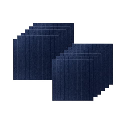 BESTORI Filz Pinnwand Selbstklebend Filzboard Memotafeln mit Abnehmbare Klebetabs Korkplatte für Büro Küche Fotos Memos 12 Stück 30 x 30 cm, Marineblau BESTORI Filz Pinnwand Selbstklebend Filzboard Memotafeln mit Abnehmbare Klebetabs Korkplatte für Büro Küche Fotos Memos 12 Stück 30 x 30 cm, Marineblau von BESTORI