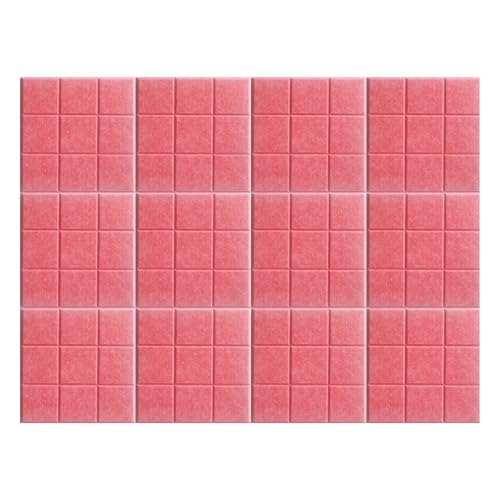 BESTORI Filz Pinnwand Selbstklebend Große Filzboard Memotafeln Bulletin Board für Memos Foto Büro Küche Wanddekoration 12 Stück 30 x 30 cm, Hellrot BESTORI Filz Pinnwand Selbstklebend Große Filzboard Memotafeln Bulletin Board für Memos Foto Büro Küche Wanddekoration 12 Stück 30 x 30 cm, Hellrot von BESTORI