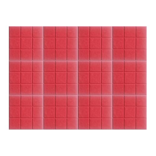 BESTORI Filz Pinnwand Selbstklebend Große Filzboard Memotafeln Bulletin Board für Memos Foto Büro Küche Wanddekoration 12 Stück 30 x 30 cm, Rot BESTORI Filz Pinnwand Selbstklebend Große Filzboard Memotafeln Bulletin Board für Memos Foto Büro Küche Wanddekoration 12 Stück 30 x 30 cm, Rot von BESTORI