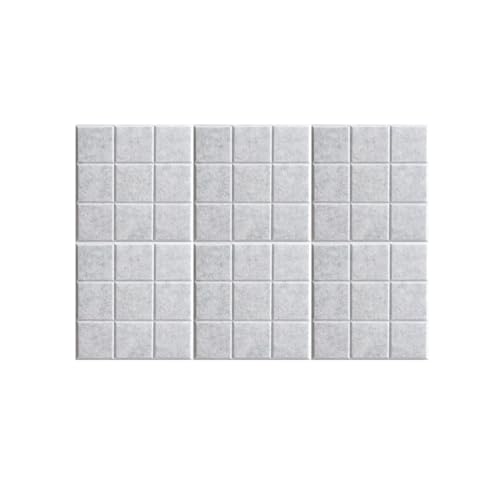 BESTORI Filz Pinnwand Selbstklebend Große Filzboard Memotafeln Bulletin Board für Memos Foto Büro Küche Wanddekoration 6 Stück 30 x 30 cm, Hellgrau BESTORI Filz Pinnwand Selbstklebend Große Filzboard Memotafeln Bulletin Board für Memos Foto Büro Küche Wanddekoration 6 Stück 30 x 30 cm, Hellgrau von BESTORI
