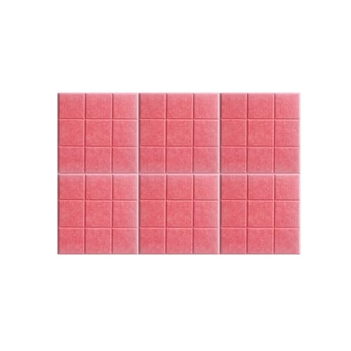 BESTORI Filz Pinnwand Selbstklebend Große Filzboard Memotafeln Bulletin Board für Memos Foto Büro Küche Wanddekoration 6 Stück 30 x 30 cm, Hellrot BESTORI Filz Pinnwand Selbstklebend Große Filzboard Memotafeln Bulletin Board für Memos Foto Büro Küche Wanddekoration 6 Stück 30 x 30 cm, Hellrot von BESTORI