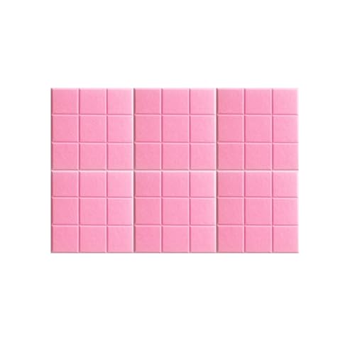 BESTORI Filz Pinnwand Selbstklebend Große Filzboard Memotafeln Bulletin Board für Memos Foto Büro Küche Wanddekoration 6 Stück 30 x 30 cm, Rosa von BESTORI