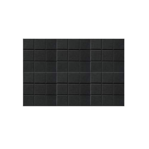 BESTORI Filz Pinnwand Selbstklebend Große Filzboard Memotafeln Bulletin Board für Memos Foto Büro Küche Wanddekoration 6 Stück 30 x 30 cm, Schwarz von BESTORI