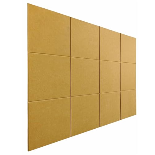 BESTORI Große Filz Pinnwand Selbstklebend 12 Stück 30 x 30 cm, Filzboard Memotafeln Memo Boards für Büro, Wohnzimmer, Schlafzimmer, Wand Gelb BESTORI Große Filz Pinnwand Selbstklebend 12 Stück 30 x 30 cm, Filzboard Memotafeln Memo Boards für Büro, Wohnzimmer, Schlafzimmer, Wand Gelb von BESTORI