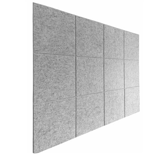 BESTORI Große Filz Pinnwand Selbstklebend 12 Stück 30 x 30 cm, Filzboard Memotafeln Memo Boards für Büro, Wohnzimmer, Schlafzimmer, Wand Hellgrau BESTORI Große Filz Pinnwand Selbstklebend 12 Stück 30 x 30 cm, Filzboard Memotafeln Memo Boards für Büro, Wohnzimmer, Schlafzimmer, Wand Hellgrau von BESTORI