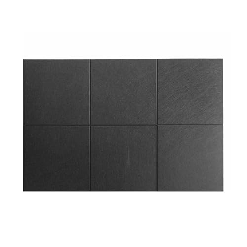 BESTORI Große Filz Pinnwand Selbstklebend 6 Stück 30 x 30 cm, Filzboard Memotafeln Memo Boards für Büro, Wohnzimmer, Schlafzimmer, Wand Schwarz von BESTORI