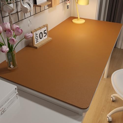 BESTORI Multifunktionales Schreibtischunterlage Rutschfeste Wasserdichter Mauspad PU Leder Ultradünnes Mauspad für Büro und Zuhause Braun, 80 x 40 cm BESTORI Multifunktionales Schreibtischunterlage Rutschfeste Wasserdichter Mauspad PU Leder Ultradünnes Mauspad für Büro und Zuhause Braun, 80 x 40 cm von BESTORI