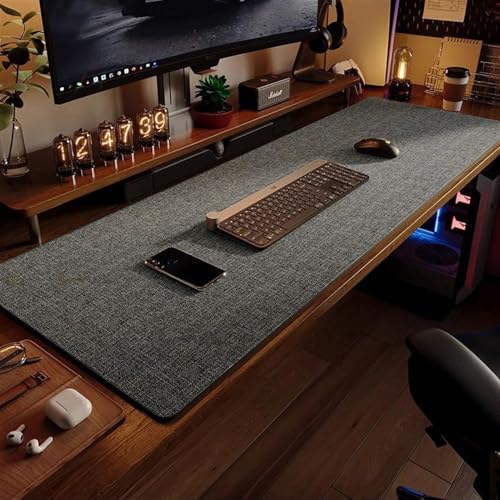 BESTORI Schreibtischunterlage Leder Rutschfeste Office Mauspad Wasserdichte Große Multifunktionales Schreibtischmatte für Büro Zuhause Dunkelgrau, 60 x 40 cm BESTORI Schreibtischunterlage Leder Rutschfeste Office Mauspad Wasserdichte Große Multifunktionales Schreibtischmatte für Büro Zuhause Dunkelgrau, 60 x 40 cm von BESTORI