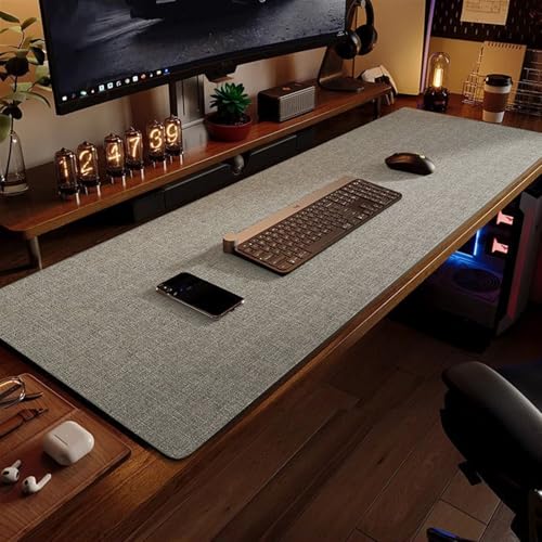 BESTORI Schreibtischunterlage Leder Rutschfeste Office Mauspad Wasserdichte Große Multifunktionales Schreibtischmatte für Büro Zuhause Grau, 70 x 30 cm BESTORI Schreibtischunterlage Leder Rutschfeste Office Mauspad Wasserdichte Große Multifunktionales Schreibtischmatte für Büro Zuhause Grau, 70 x 30 cm von BESTORI
