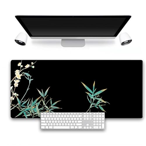 BESTORI Schreibtischunterlage Rutschfeste Groß Büro Mauspad Wasserdichte Laptop Schreibunterlage Abwischbar Tisch-Schutz Unterlage für Home, Schwarz, 40 x 80 cm BESTORI Schreibtischunterlage Rutschfeste Groß Büro Mauspad Wasserdichte Laptop Schreibunterlage Abwischbar Tisch-Schutz Unterlage für Home, Schwarz, 40 x 80 cm von BESTORI