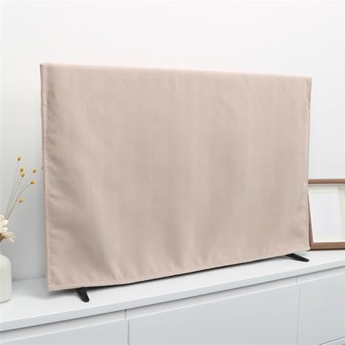 BESTORI TV Hülle Chenille TV Staubschutzhülle Volltonfarbe Fernseher Bildschirmschutz Abdeckung für Computermonitor, Gebogener und Hängender Fernseher, Beige, 56x96cm BESTORI TV Hülle Chenille TV Staubschutzhülle Volltonfarbe Fernseher Bildschirmschutz Abdeckung für Computermonitor, Gebogener und Hängender Fernseher, Beige, 56x96cm von BESTORI
