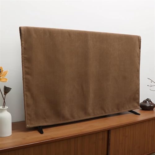 BESTORI TV Hülle Chenille TV Staubschutzhülle Volltonfarbe Fernseher Bildschirmschutz Abdeckung für Computermonitor, Gebogener und Hängender Fernseher, Braun, 89x155cm BESTORI TV Hülle Chenille TV Staubschutzhülle Volltonfarbe Fernseher Bildschirmschutz Abdeckung für Computermonitor, Gebogener und Hängender Fernseher, Braun, 89x155cm von BESTORI