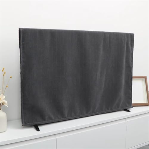 BESTORI TV Hülle Chenille TV Staubschutzhülle Volltonfarbe Fernseher Bildschirmschutz Abdeckung für Computermonitor, Gebogener und Hängender Fernseher, Grau, 56x96cm BESTORI TV Hülle Chenille TV Staubschutzhülle Volltonfarbe Fernseher Bildschirmschutz Abdeckung für Computermonitor, Gebogener und Hängender Fernseher, Grau, 56x96cm von BESTORI