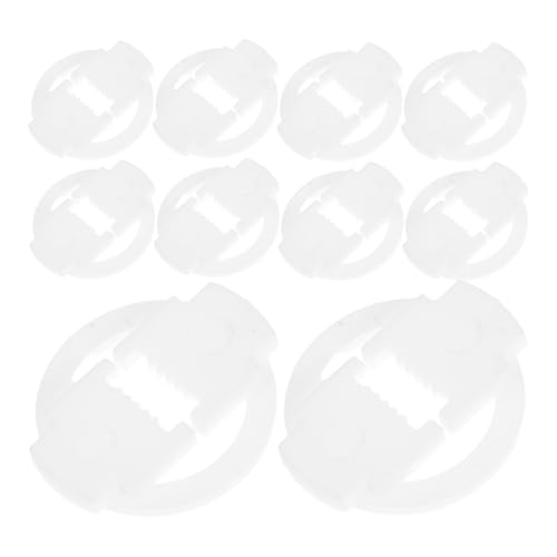 BESTYASH 100 Stück Netzkabelclip Kabelklemme Für Den Außenbereich Hängende Klemme Clips Für Außenleuchten Halterung Für Kabelclips Wandkabelklemmen Lichtklemme Plastik Weiß von BESTYASH