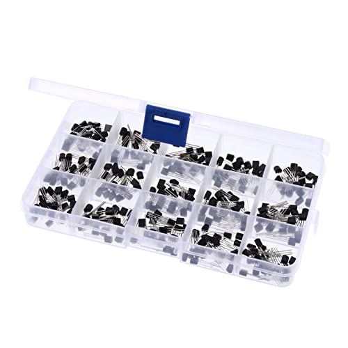 BESTYASH 300Stücke Transistoren Sortiment Kit Kunststoffbox für Elektronische Schaltungen Typen für DIY Projekte Einfach zu Bedienen Vielseitig Einsetzbar BESTYASH 300Stücke Transistoren Sortiment Kit Kunststoffbox für Elektronische Schaltungen Typen für DIY Projekte Einfach zu Bedienen Vielseitig Einsetzbar von BESTYASH