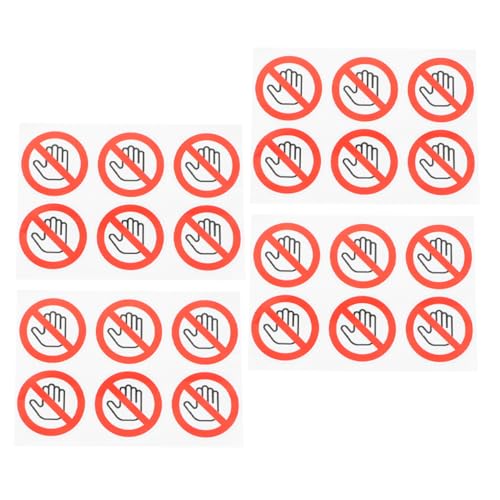 BESTYASH 4 Blätter Keine berührenden Schilder Warnschild nicht berühren Gefahr Warnaufkleber Kein Berührungszeichen Aufkleber zum Berühren des Geräts nicht Warnsignale Vinyl BESTYASH 4 Blätter Keine berührenden Schilder Warnschild nicht berühren Gefahr Warnaufkleber Kein Berührungszeichen Aufkleber zum Berühren des Geräts nicht Warnsignale Vinyl von BESTYASH