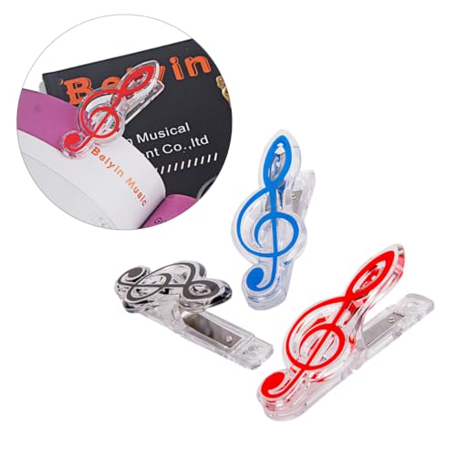 BESTYASH Dekorative S-Förmige Büroklammern Musiksymbol-Design 3Er-Set von BESTYASH