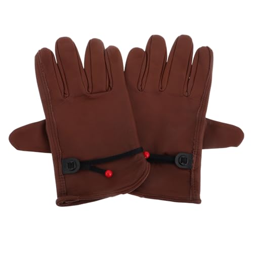 BESTonZON 1 Paar Anti-verbrühungs-handschuhe Zum Grillen Spülhandschuhe Waschen Schnittschutzhandschuhe Waschen Von Malerei Handschuhen Schmuckhandschuhe Brown Oberschicht Rindsleder von BESTonZON