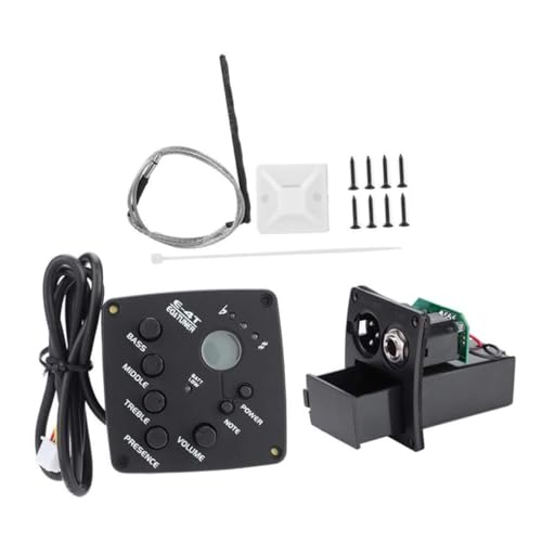 BESTonZON 1 Stück Instrumentenklang Aufnehmen Mikrofon Für Volksmusikinstrumente E-4t Vierstufiges Gitarrenmikrofon Eq Tonaufnahme Black von BESTonZON