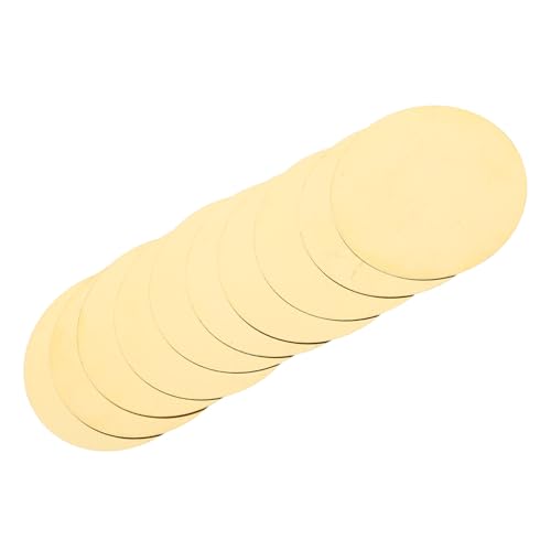 BESTonZON 10 Stück Pickup-Summer gitarre zubehör Gitarrenscheiben -Pickup -Wandler Akustisches Mikrofon für Gitarren Summertrommel -Pickup -Wandler Trommelinstrumentenwandler Keramik Beige von BESTonZON
