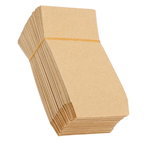 BESTonZON 100 Stück Beutel Braune Umschläge Münzumschläge Braune Kraftpapierbeutel 100 Umschläge Challenge-Box 100 Eveve Challenge Kraftpapier-Umschläge Beutel Hellbrauner Beutel Für von BESTonZON