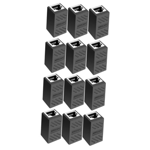 BESTonZON 12 STK Rj45-netzwerkkabelanschluss Cat6-koppler Ethernet-Kabel-Extender Ethernet-kabeladapter Ethernet- Weiblich Auf Weiblich Kristallkopf Zinklegierung Stoßverbindung BESTonZON 12 STK Rj45-netzwerkkabelanschluss Cat6-koppler Ethernet-Kabel-Extender Ethernet-kabeladapter Ethernet- Weiblich Auf Weiblich Kristallkopf Zinklegierung Stoßverbindung von BESTonZON